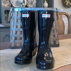 Hunter Short Glossy Rain Boots